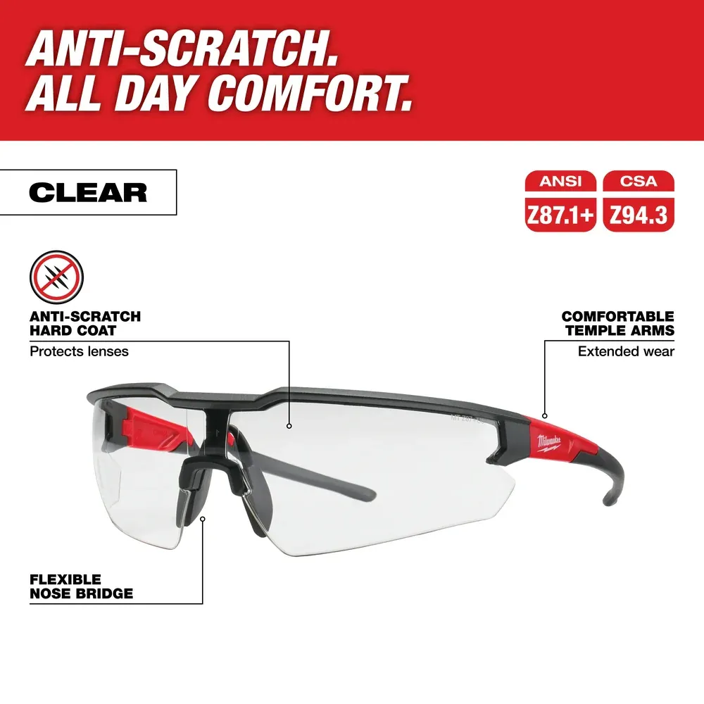 Milwaukee, 48-73-2010 Safety Glasses - Anti-Scratch Lenses - Image 2